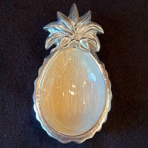 Cynthia Rowley Silver Half Pineapple Small Knick Knack Jewelry Dish